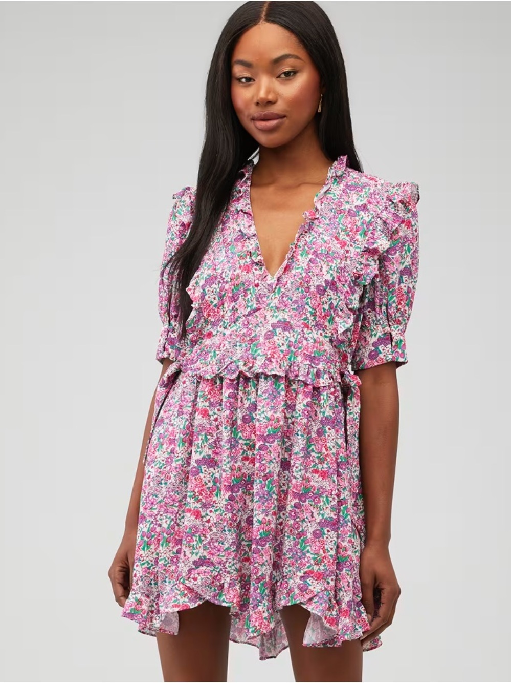 FOR LOVE & LEMONS KATARINA MINI DRESS SIZE S